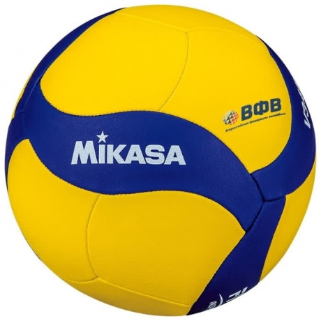 Мяч волейбольный MIKASA, №5 , мягкая синт.кожа (ПУ), 18 п, V345W - фото 1