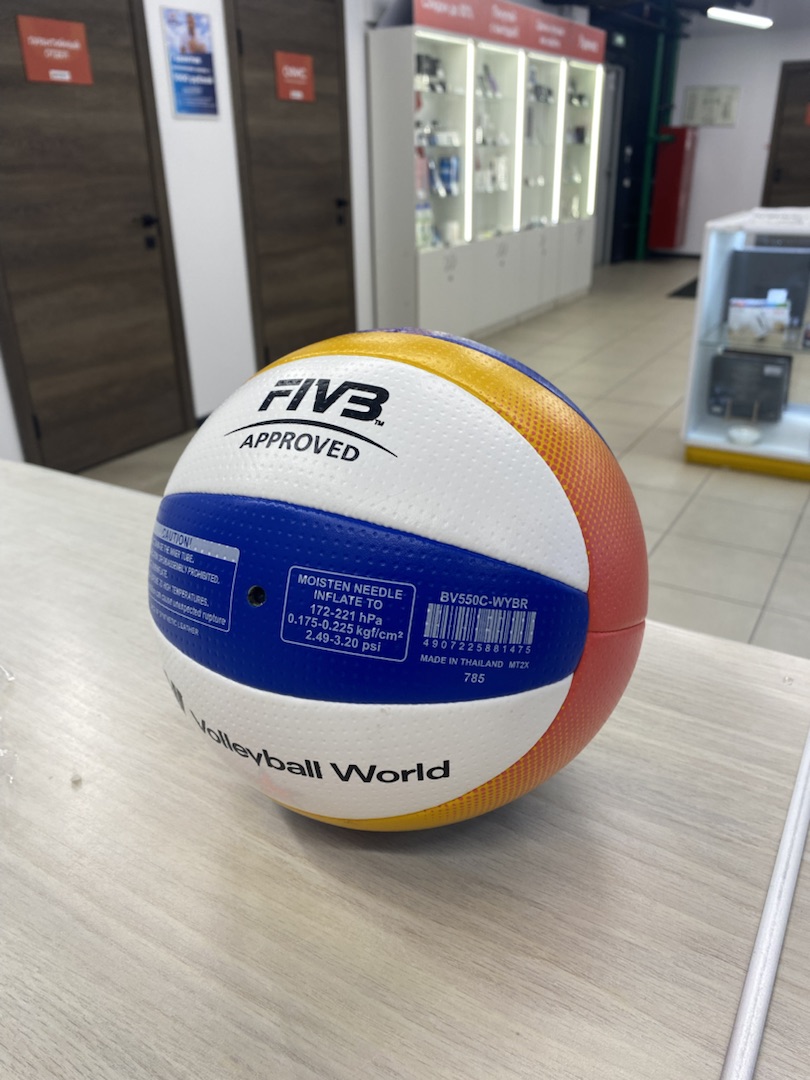 Мяч для пляжного волейбола Mikasa BV550C отличное состояние; - фото 2