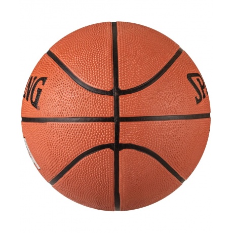 Мяч баскетбольный №6 SPALDING NBA SILVER с логотипом NBA, 83015, Оранжевый, - фото 2