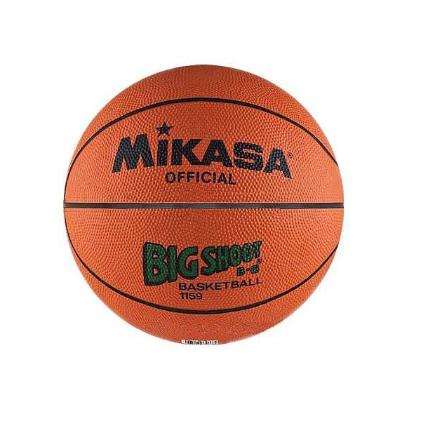 Мяч баскетбольный MIKASA, 8 панелей, резина, р.6, 1159, клееный