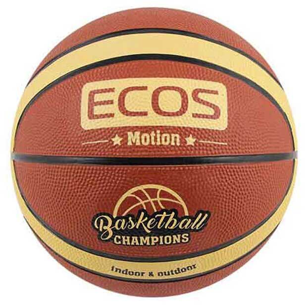 Мяч баскетбольный ECOS MOTION BB105 (№7, 2 цвета,12 панелей) цена и фото
