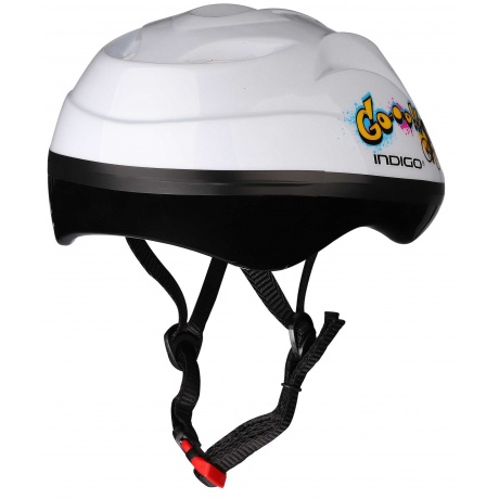 Вело Шлем детский INDIGO GO 8 вент. отверстий, IN071, Белый, S - фото 2