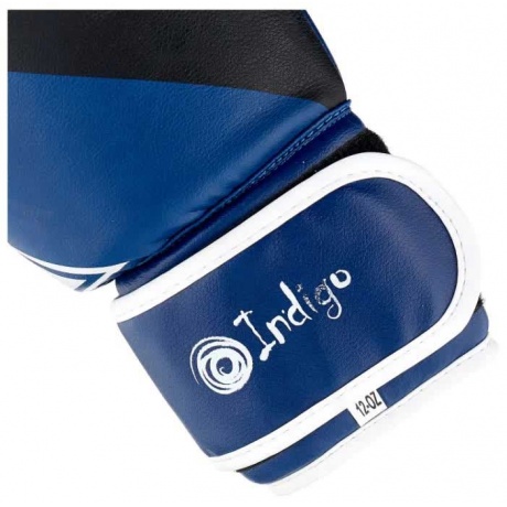 Перчатки боксёрские INDIGO  PVC, PS-505, Синий, 10 унций - фото 4