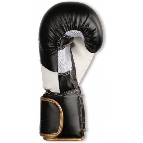 Перчатки боксёрские RSC PU, BF BX 012, Бело-черный, 12 унций - фото 2