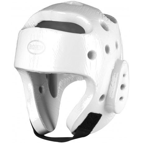 Шлем таэквондо литой, F081B, Белый, S - фото 1