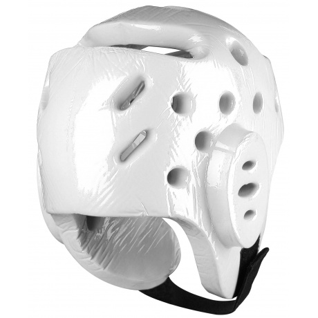 Шлем таэквондо литой, F081B, Белый, S - фото 2