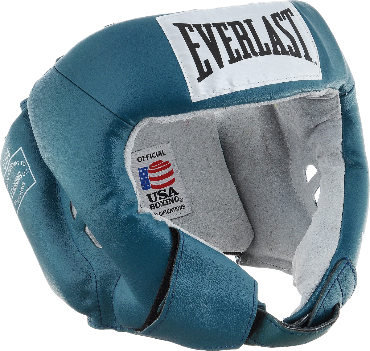Шлем боксерский EVERLAST USA Boxing натуральная кожа, 610406U, Бирюзовый, L
