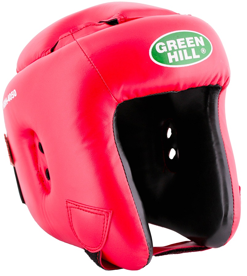 Шлем кикбоксерский Green Hill BRAVE PU FX для соревнований, KBH-4050, Красный, XL