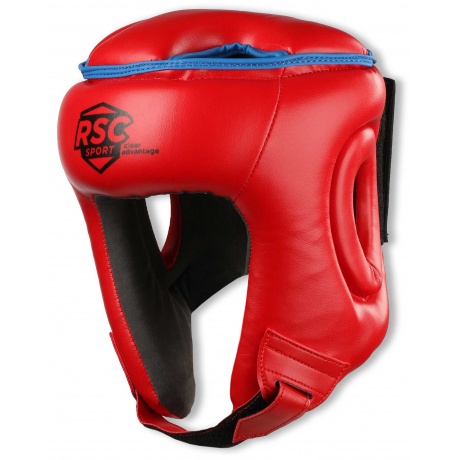 Шлем боксерский RSC  PU, BF BX 208, Красный, M - фото 1