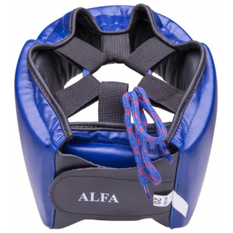 Шлем боксёрский Green Hill ALFA и/к, двойное крепление, HGA-4014, Синий, L - фото 3