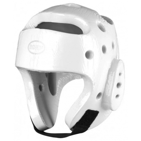 Шлем таэквондо литой, F081B, Белый, XL хорошее состояние - фото 1