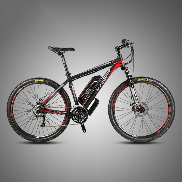 Электровелосипед Twitter VS7.0-ER-17 (чёрно-красный, батарея LG 480 Вт*ч)