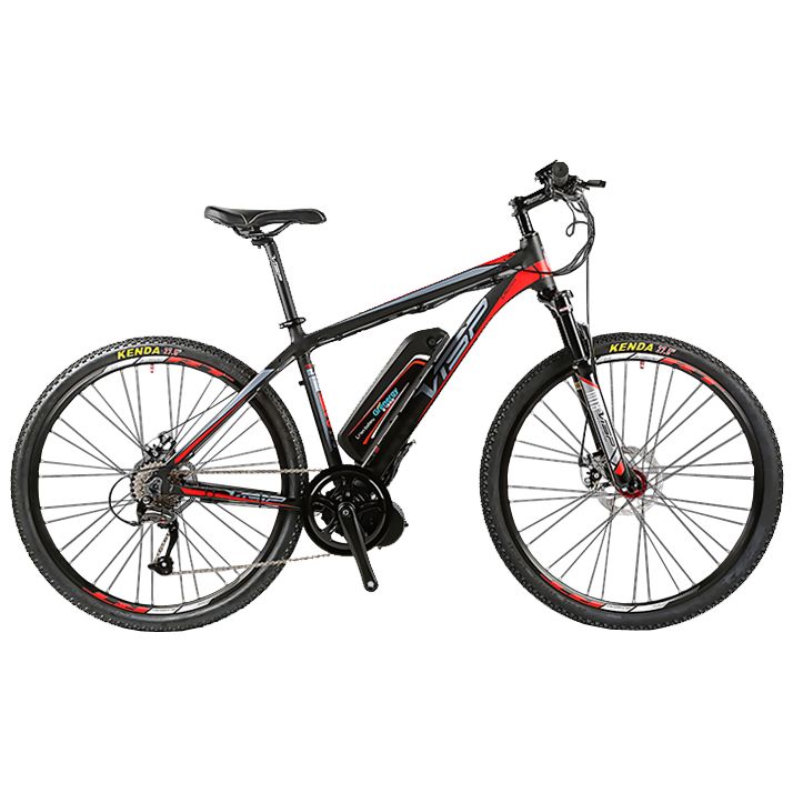 Электровелосипед Twitter VS7.0-EM-17 (чёрно-красный, батарея LG 480 Вт*ч)