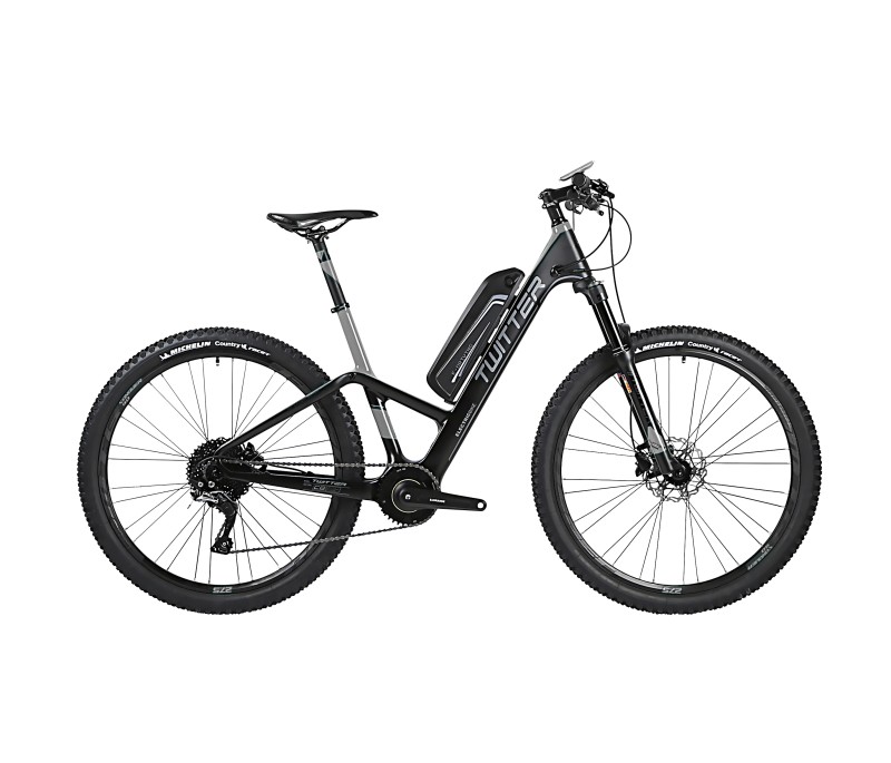 Электровелосипед Twitter TW-E9W (чёрно-серый, батарея LG 480 Вт*ч)