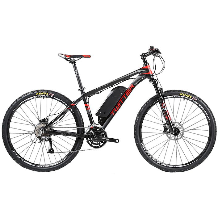 Электровелосипед Twitter MANTIS-E0-15.5 (чёрно-красный, батарея LG 360 Вт*ч)