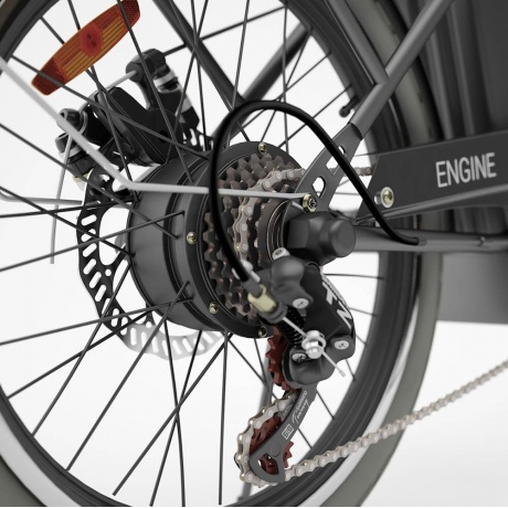 Электровелосипед HIPER Engine BF200 черный - фото 3