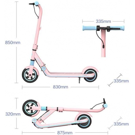 Электросамокат Ninebot KickScooter Zing E8 розовый - фото 3