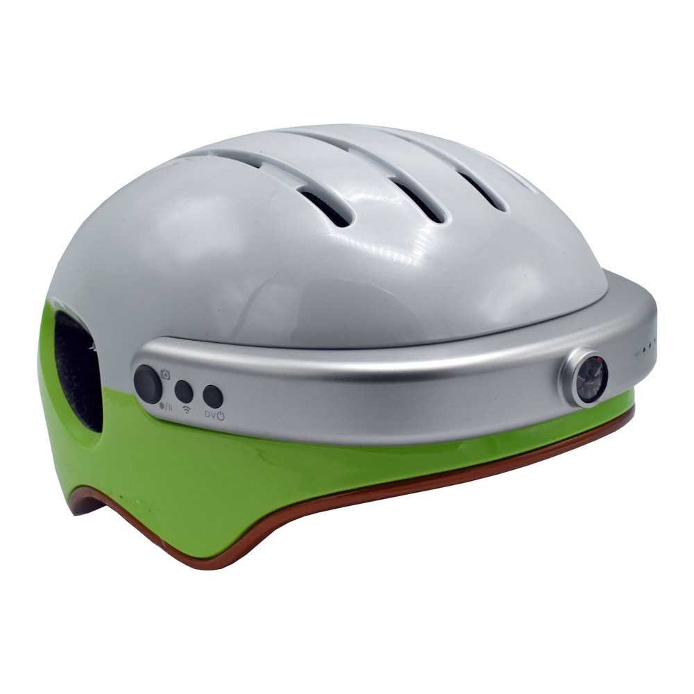 Шлем с камерой Airwheel C5 (белый с зеленым, размер L) от Kotofoto