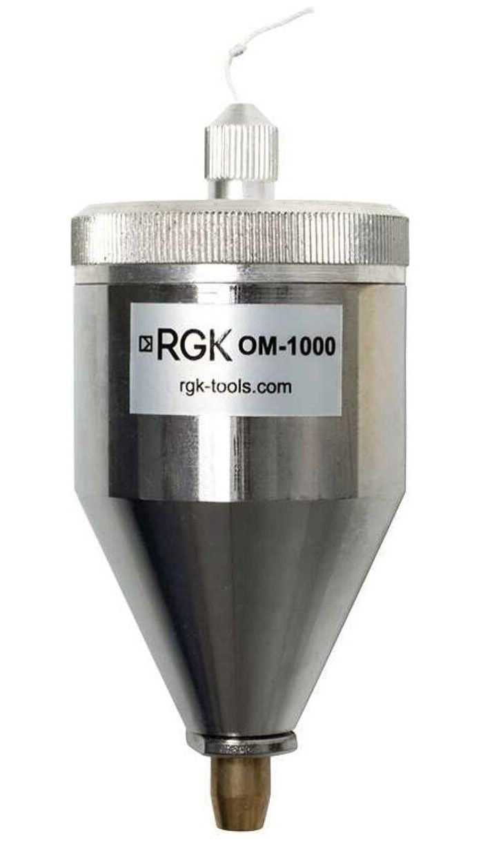 Отвес RGK OM-1000 регулируемый со съёмным шнуром 1000г. - фото 1