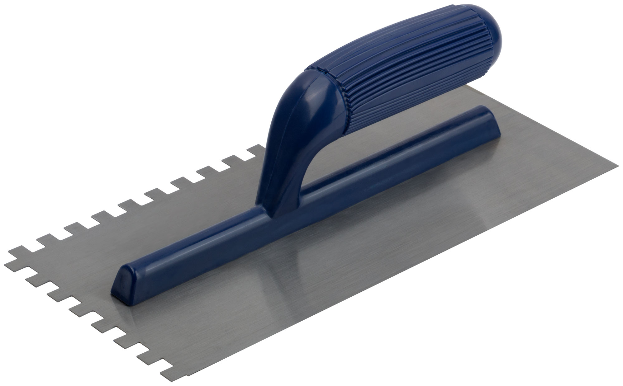 Гладилка стальная MOS пластиковая ручка 280х130 мм, зубчатая 8х8 мм (05118М) пластиковая форма плюшка 8 8х8 см