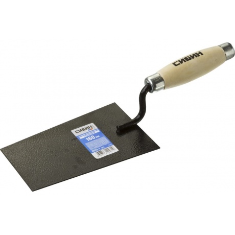 Кельма отделочника СИБИН с деревянной усиленной ручкой, КО