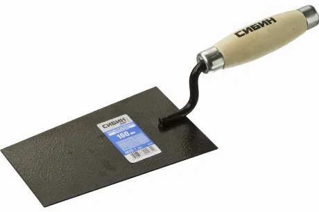 Кельма отделочника СИБИН с деревянной усиленной ручкой, КО