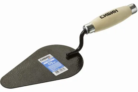 Кельма печника СИБИН с деревянной усиленной ручкой, КП