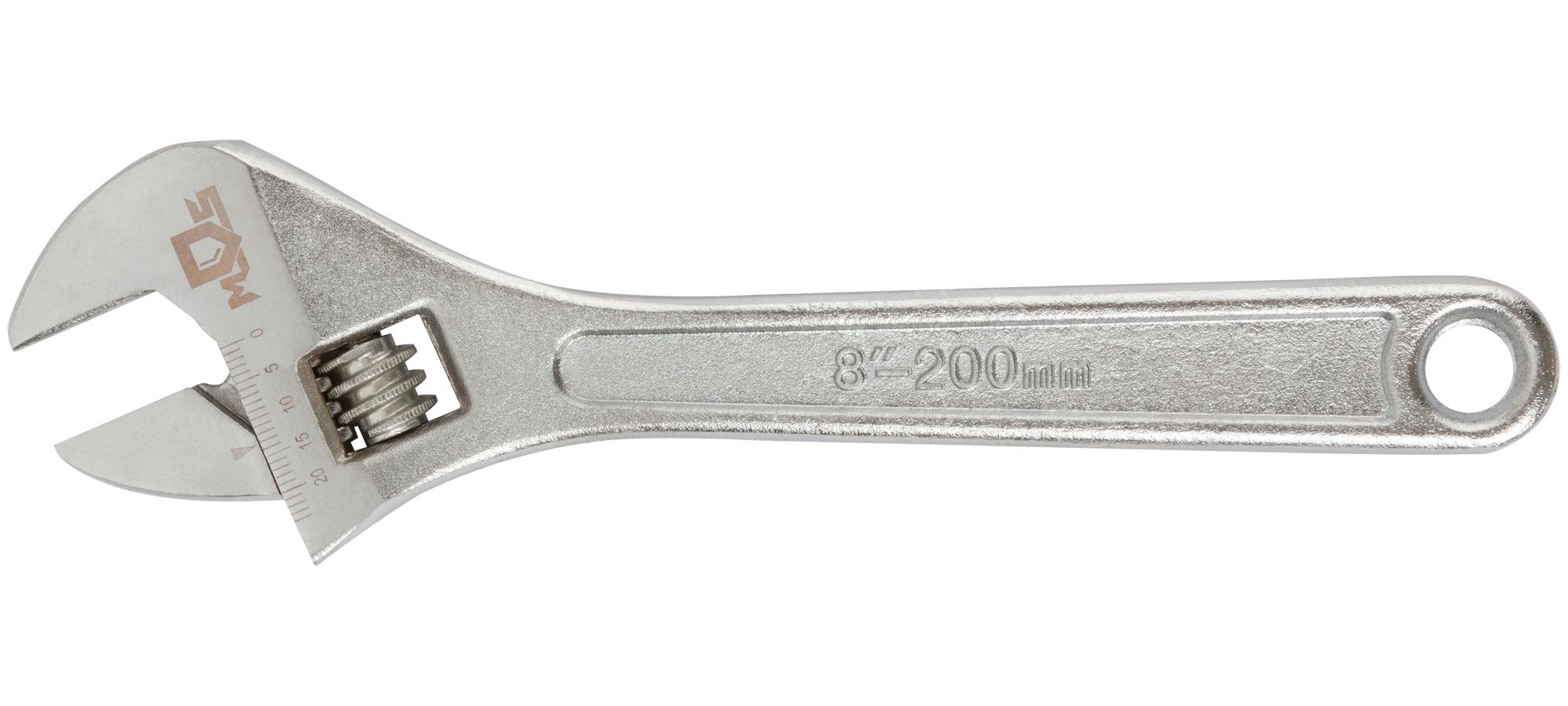 Ключ разводной MOS 200 мм ( 25 мм ) 70092М разводной ключ chrome 600мм king tony 3611 24hr