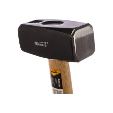 Кувалда, 2кг, кованая головка, деревянная двухцветная рукоятка 10909 Sparta - фото 3