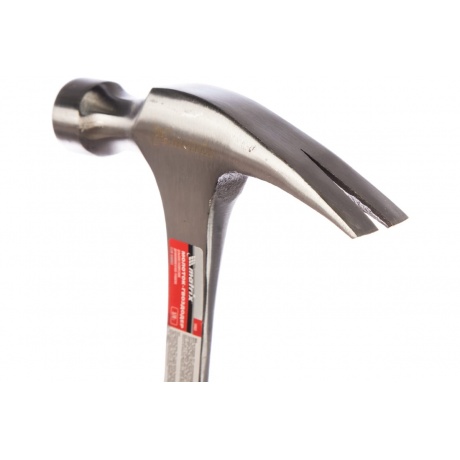 Молоток-гвоздодер, 570г, цельнометаллический, двухкомпонентная рукоятка 10463 Matrix - фото 3