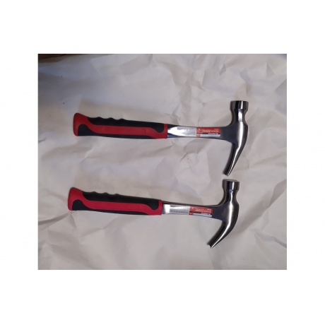 Молоток-гвоздодер, 570г, цельнометаллический, двухкомпонентная рукоятка 10463 Matrix - фото 5