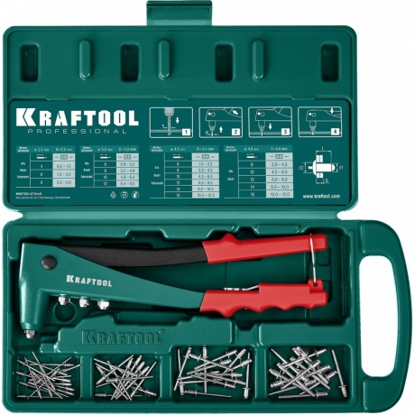 Заклепочник литой в кейсе KRAFTOOL X-3 2.4-4.8 мм, (31170-H6_z01) - фото 2