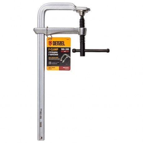 Струбцина F-образная, 100x300мм, кованая  Denzel - фото 3