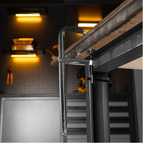 Струбцина F-образная, 100x300мм, кованая  Denzel - фото 9