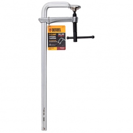 Струбцина F-образная, 100x400мм, кованая  Denzel - фото 3