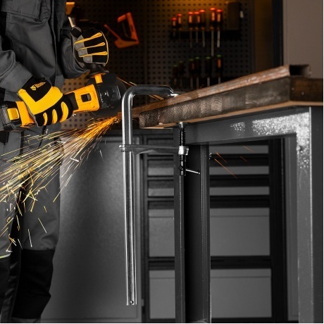 Струбцина F-образная, 120x400мм, кованая  Denzel - фото 7