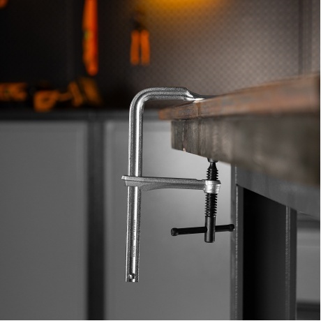 Струбцина F-образная, 80x150мм, кованая  Denzel - фото 8