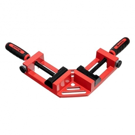 

Струбцина угловая, быстрозажимная, 65/65 мм, двухкомпонентные обрезиненные рукоятки Matrix