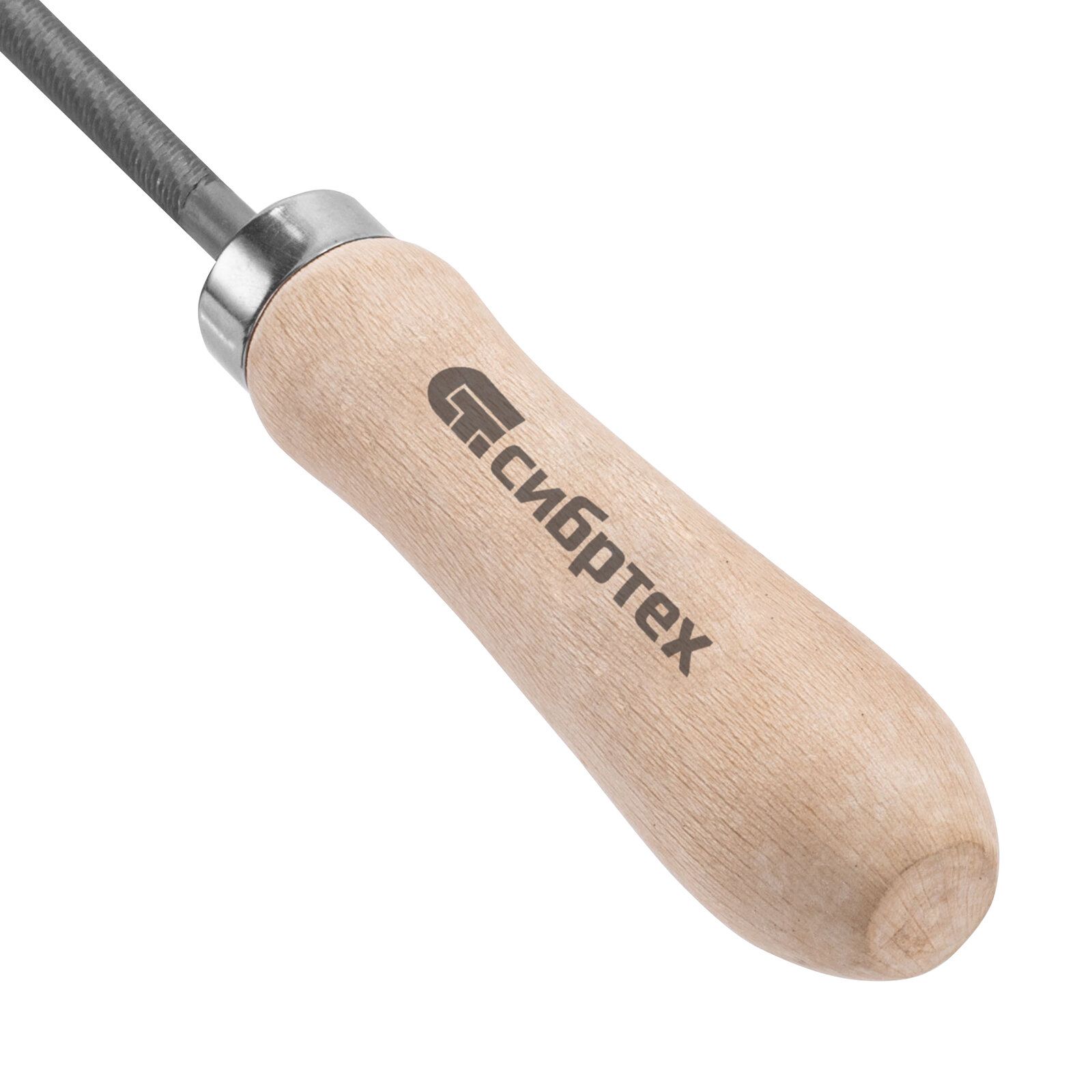 Напильник, 150 мм, круглый, деревянная ручка// Сибртех - фото 5