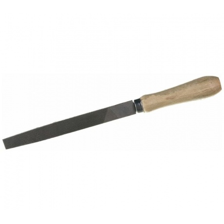 Напильник, 150 мм, плоский, деревянная ручка// Сибртех - фото 3
