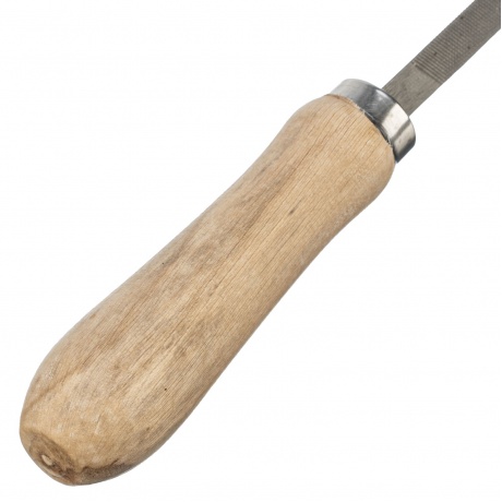 Напильник, 150 мм, трехгранный, деревянная ручка// Сибртех - фото 4