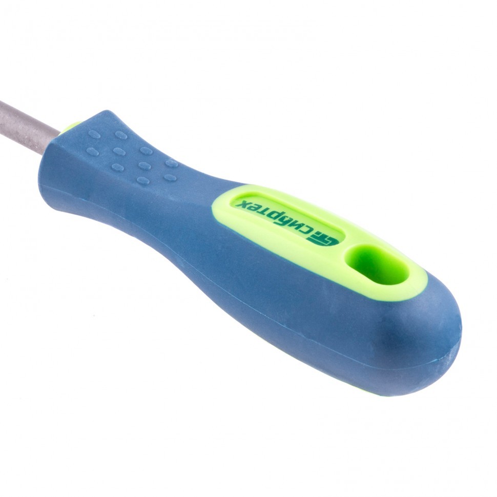 Напильник, 200 мм, круглый, двухкомпонентная рукоятка, №2// Сибртех - фото 2