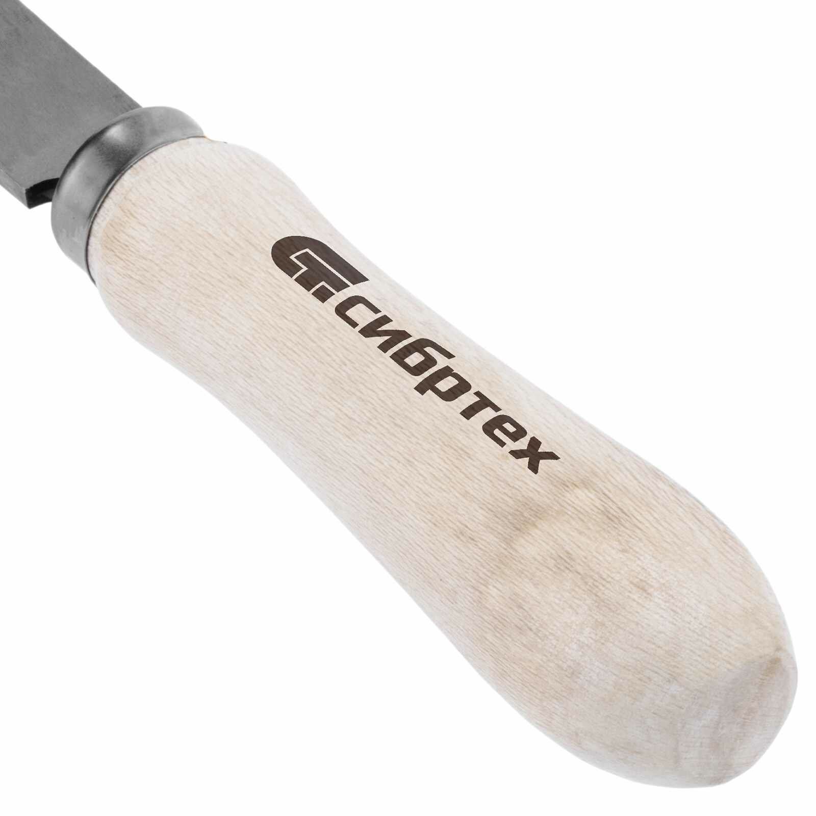 Напильник, 300 мм, плоский, деревянная ручка// Сибртех - фото 7