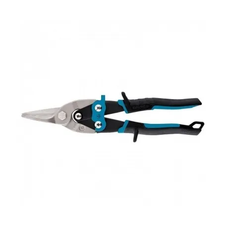 Ножницы по металлу "PIRANHA",250мм,прямой рез,сталь-CrMo,двухком...