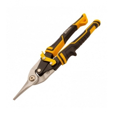 

Ножницы по металлу,270мм, прямой рез,сталь-CrMo, трехкомп.рук-ки Denzel