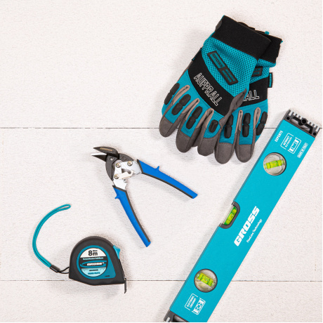 Ножницы по металлу "PIRANHA",185мм,прямой и правый рез,сталь-СrM,двухкомпонентные рукоятки Gross (78361) - фото 10