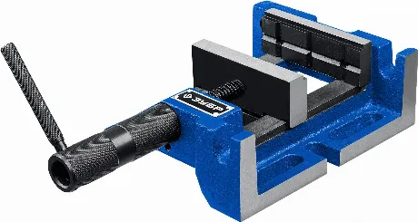 Тиски ЗУБР 100 мм, трехсторонние станочные сверлильные, Професси...