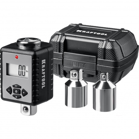 Динамометрический адаптер с переходниками Kraftool GRAND 64044-200, 40 - 200 Н·м, 1/2?