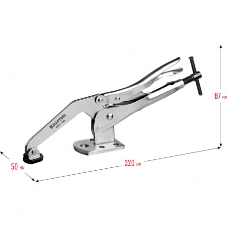 Зажимная струбцина Kraftool SS-9 32220, 92 ? 62 мм - фото 14