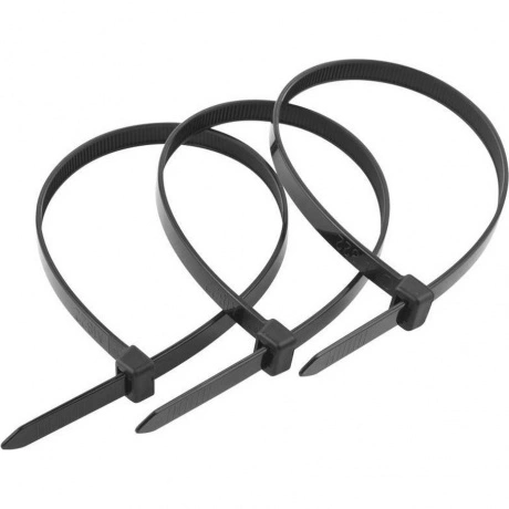 Хомуты нейлоновые Зубр черные, 4.5x300 мм, 100 шт. 309030-45-300